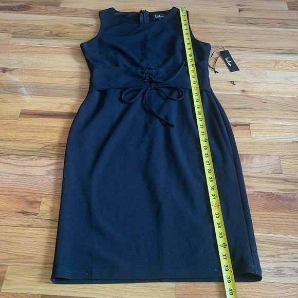 Lulu's Black Midi Dress Large NWT - Picture 8 of 14